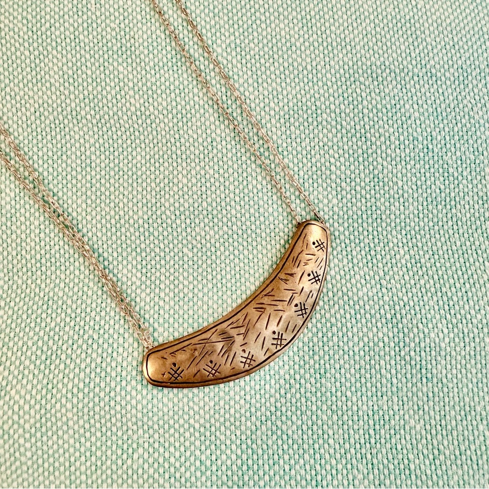 Silpada Silver Lunar Crescent Necklace